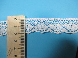 Мереживо кружево на метраж натуральне 2 см біле