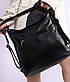 Сумка-рюкзак жіноча чорна код 7-0363, фото 4