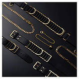 Наручники БДСМ італійська шкіра чорного кольору Upko Кайф, фото 6