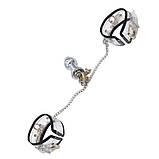 Наручники для БДСМ з анальною пробкою та замком Кайф, фото 3