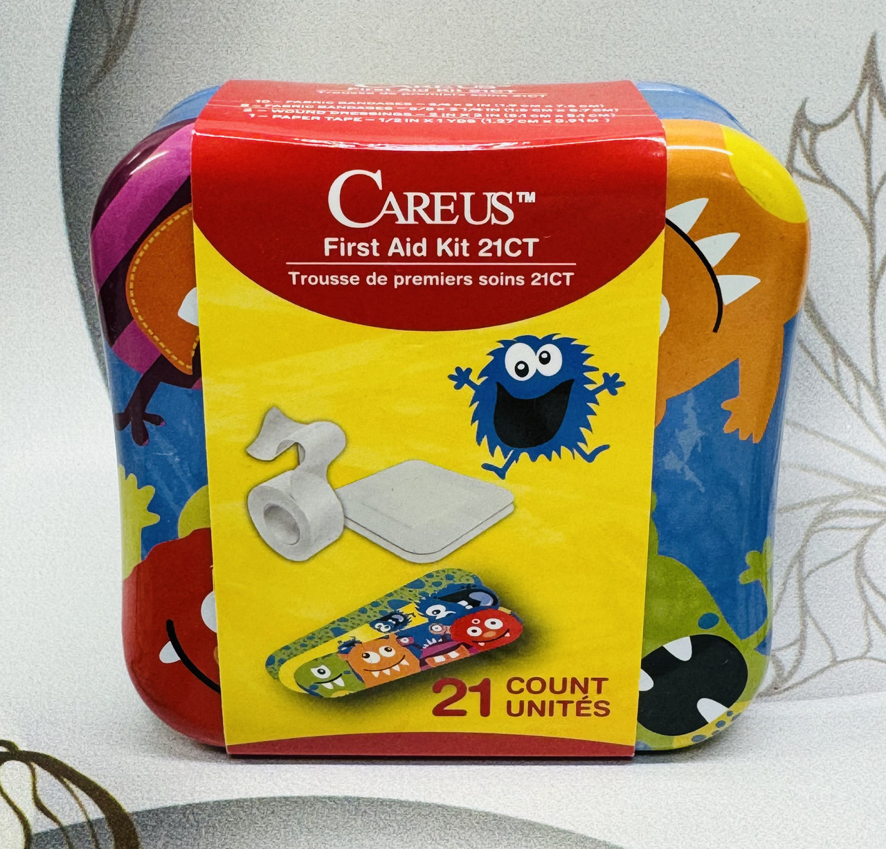 Медичні пластирі монстрики Careus First Aid Kit, 21шт