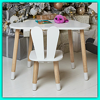 Дитячий комплект меблів стіл стілець для малюка, універсальний яскравий набір для творчості занять та розвитку