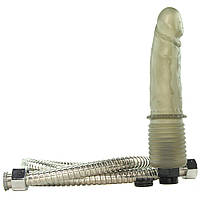 Анальний душ у формі гелевого фалоса прозорого кольору COLT Shower Shot California Exotic Кайф