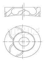 Поршень с кольцами RENAULT 80,50 F9Q 1,9TD , MAHLE (0220902)