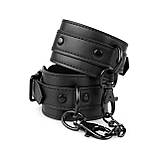 Наручники фіксатори для БДСМ ігор чорні Bedroom Fantasies Кайф, фото 2