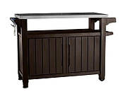 Садовий барний стіл для барбекю Keter Unity XL 183л. стіл для гриля 230409 коричневий