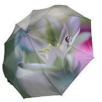 Женский зонт-автомат в подарочной упаковке с платком цветочный принт от Rain Flower 01030-5 OD, код: 8027273