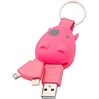 Брелок-зарядка Munkees 3700 Smart Charger Pink (1012-3700-PN) GG, код: 6945084