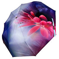 Женский зонт-автомат в подарочной упаковке с платком цветочный принт от Rain Flower 01030-4 DI, код: 8027272