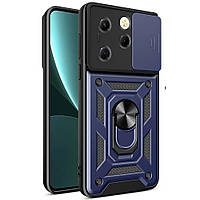 PC + TPU чехол Camshield armor для Infinix Hot 40 синий