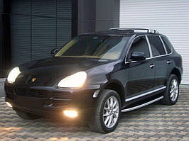 Бокові пороги Fullmond (2 шт., алюм.) для Porsche Cayenne 2003-2010 рр