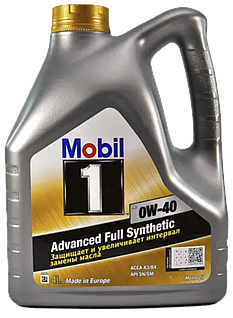 Mobil 0w40 advanced full synthetic 4л масло моторне доставка укрпоштою 0 грн