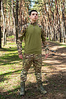 Комплект формы мультикам тактическая ripstop полевая зсу армейская мужская всу multicam боевой костюм рипстоп