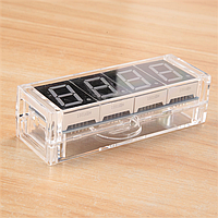 Годинник-конструктор для збирання в прозорому корпусі. Білий колір