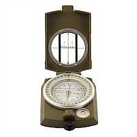 M-Tac компас армійський олива, похідний компас, тактичний компас з кришкою, складний військовий компас
