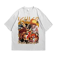 Футболка з принтом Аніме Bleach Kurosaki Ichigo Vasto Lorde Uchigo S Білий, фото 3