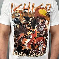 Футболка з принтом Аніме Bleach Kurosaki Ichigo Vasto Lorde Uchigo S Білий, фото 4