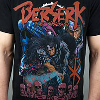 Футболка з принтом Berserk Ґатс Чорний Мечник XXXL Чорний, фото 3