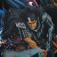 Футболка з принтом Berserk Ґатс Чорний Мечник XXXL Чорний, фото 4