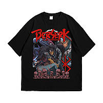 Футболка з принтом Berserk Ґатс Чорний Мечник XXXL Чорний, фото 5