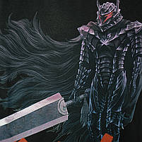 Футболка з принтом Berserk Гатс у броні Берсерка L Чорний, фото 5