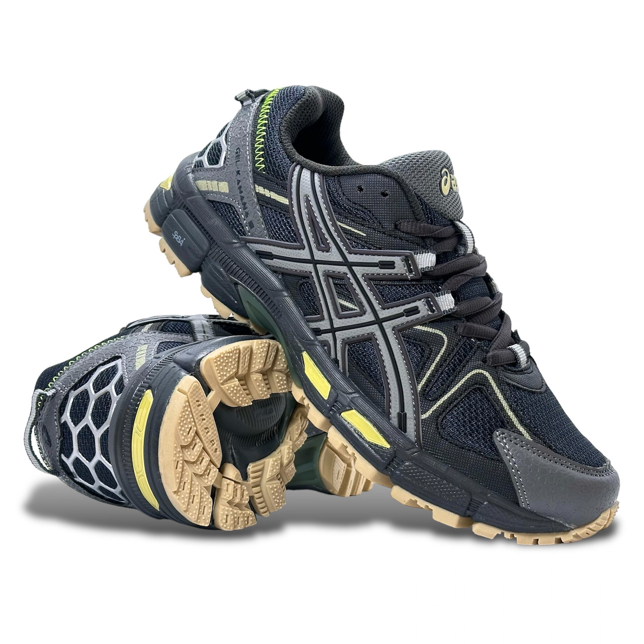 Підліткові кросівки Asics GEL-KAHANA 8 текстильні (сітка) темно-сірі літні/весняні