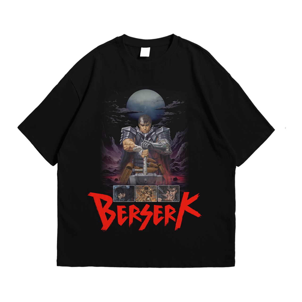Футболка з принтом Berserk - Чорний Мечник 2 XXXL Чорний