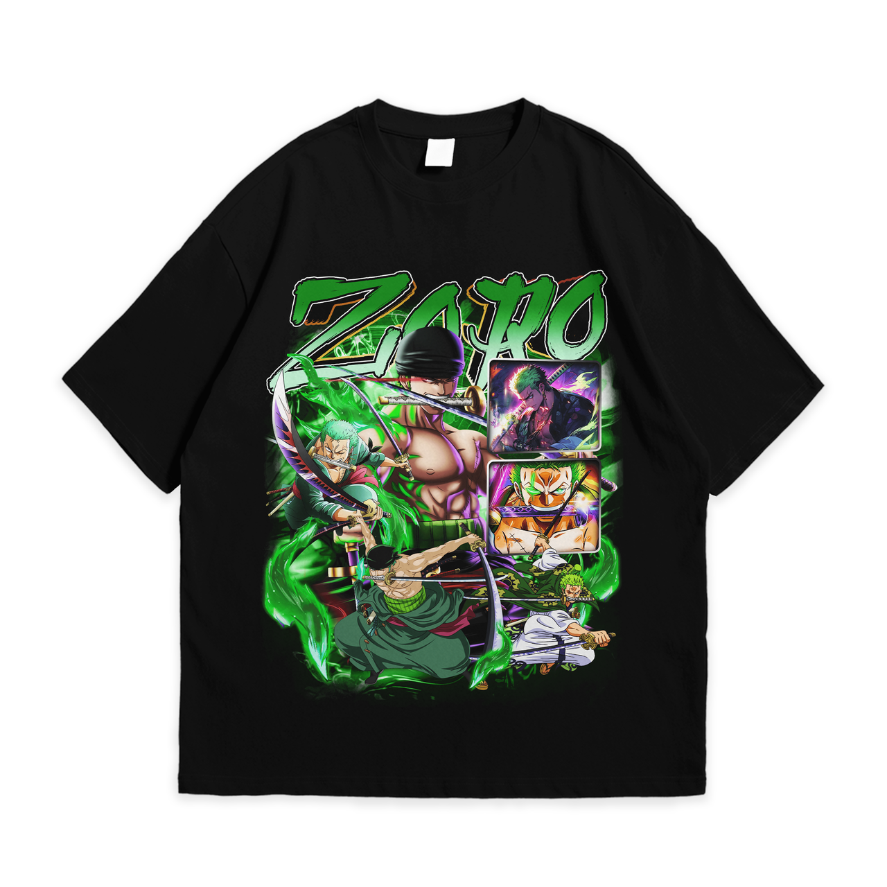 Футболка з принтом One Piece - Zoro XXL Чорний