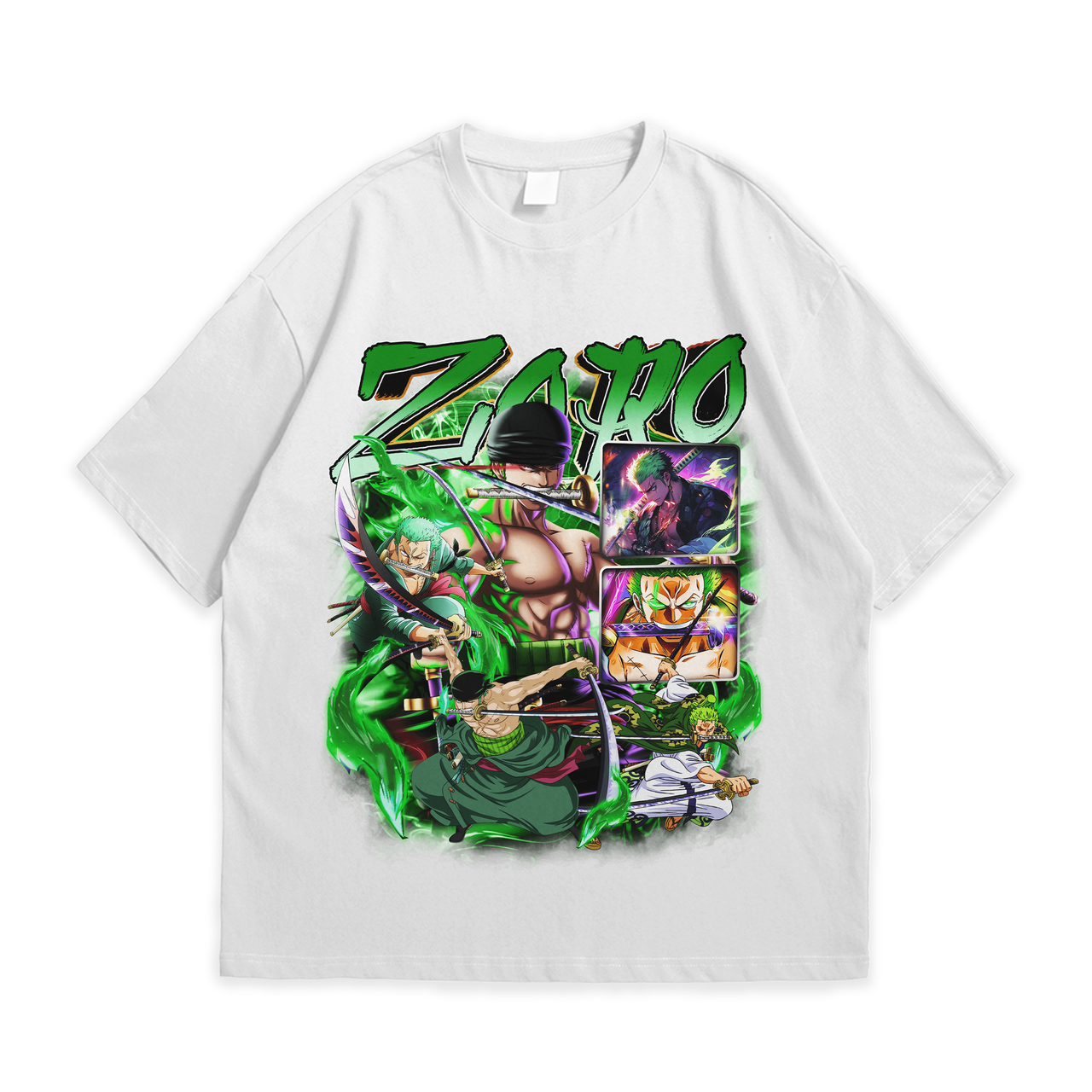 Футболка з принтом Аніме One Piece - Zoro XXXL Білий