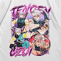 Футболка з принтом Аніме Demon Slayer - Tengen Uzui XXL Білий, фото 3