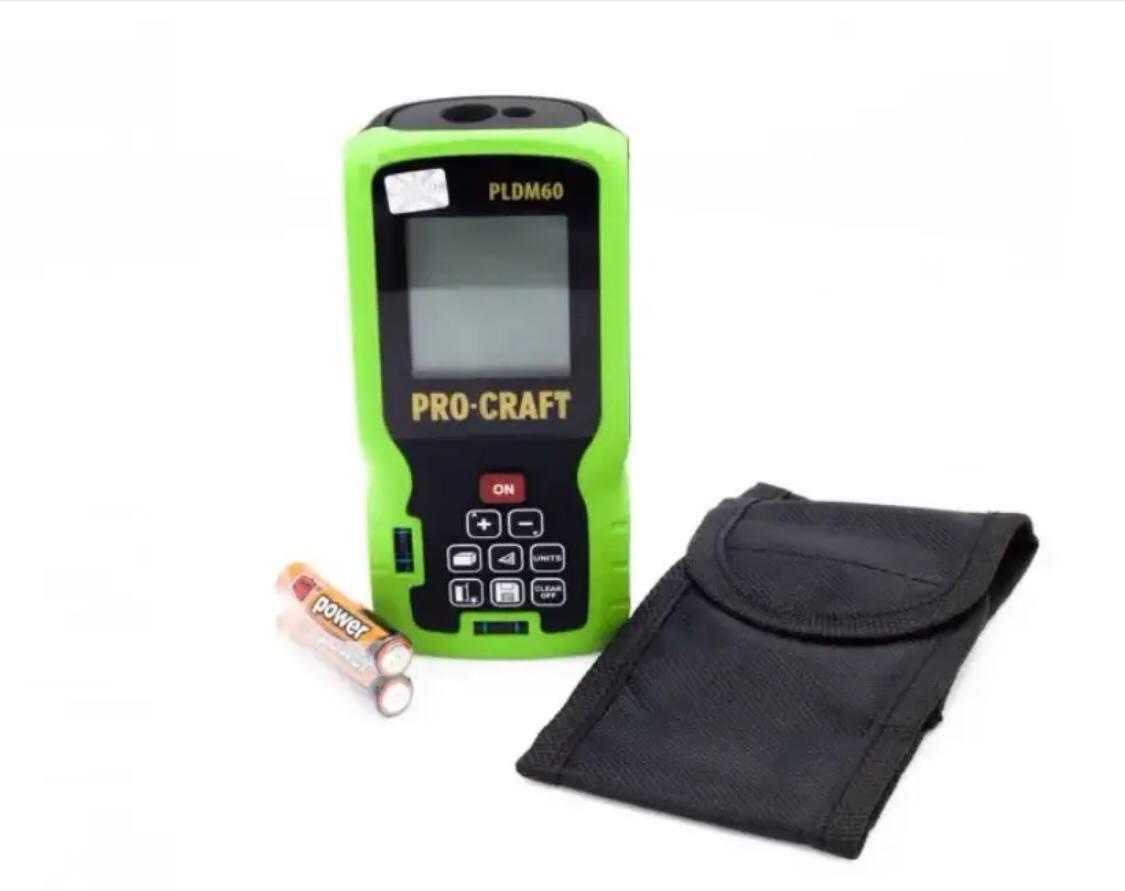 Дальномер лазерный Procraft PLDM-60 (точность +/- 1 мм, диапазон 0.03 60, 60м), Лазерная рулетка для стройки - фото 5 - id-p2178131088