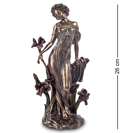 Статуетка Veronese Дама (Альфонс Муха) 26 см 1903451 полістоун покритий бронзою