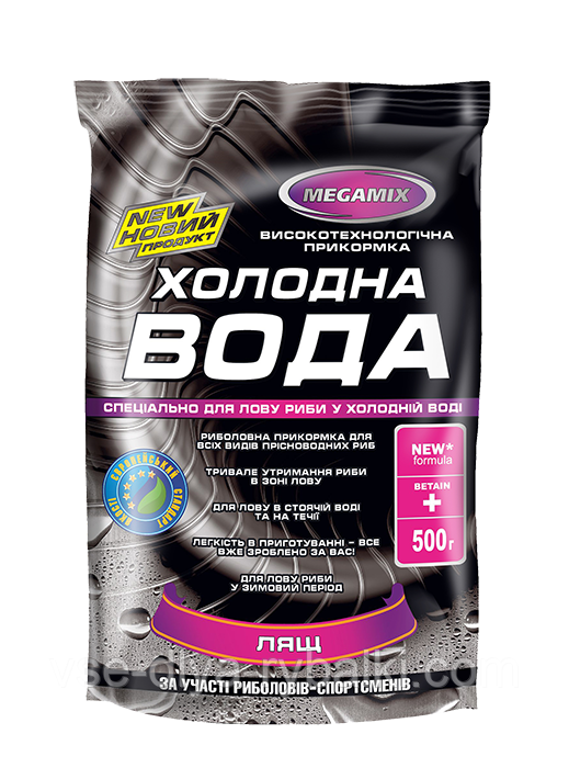 Прикормка Megamix Лещ Холодная вода 500g