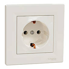 EPH2900123 Розетка з заземленням крем Asfora Schneider Electric, фото 4