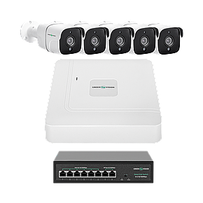 SM  SM Комплект видеонаблюдения на 5 камер GV-IP-K-W87/05 5MP, фото 2