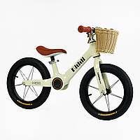 Велобіг "CORSO KIDDI" LT-14104 магнієва рама, колеса надувні резинові 14 , підставка для ніг, корзинка