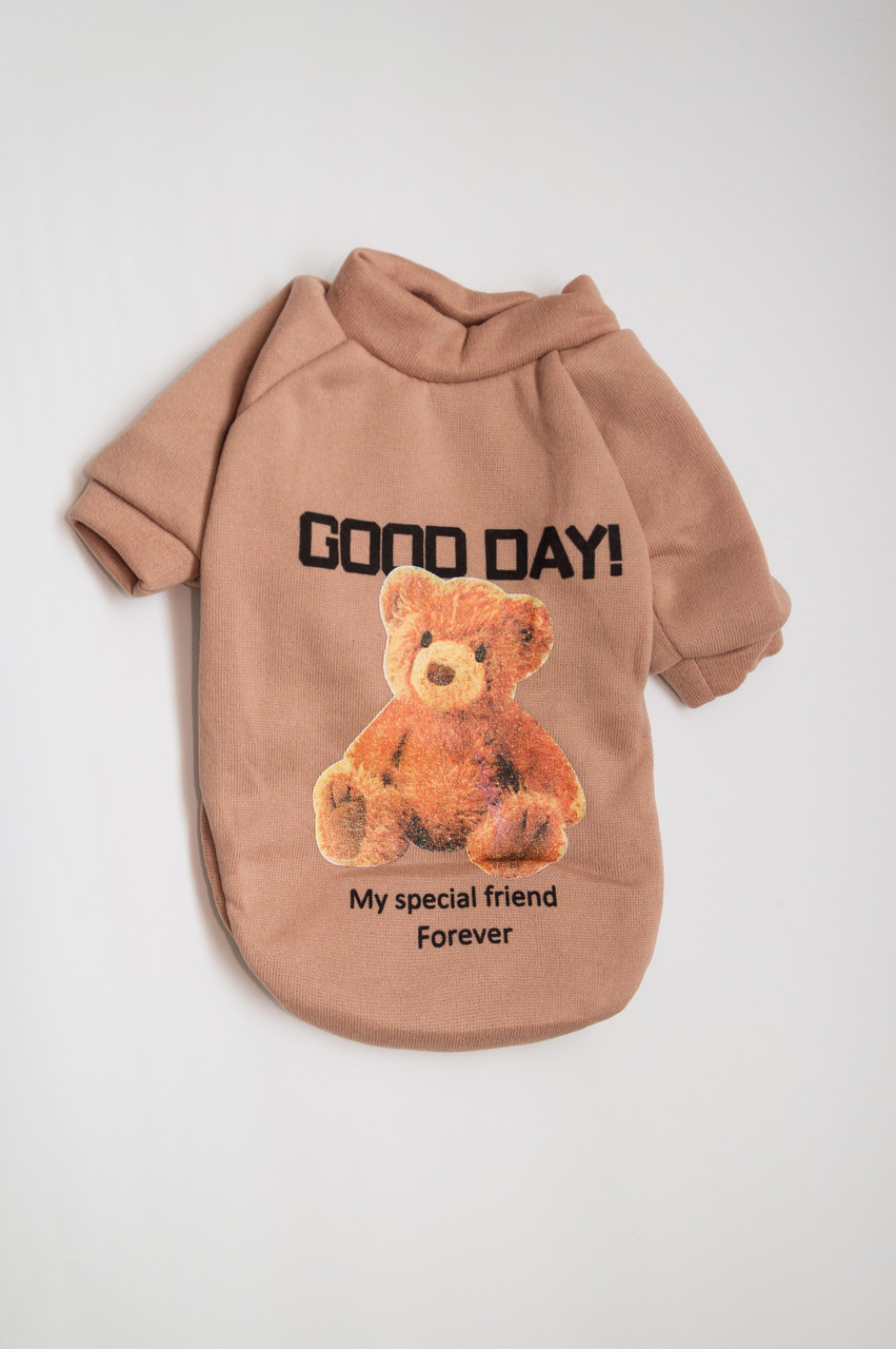 Светр для котів Pet Style "Good Day" Коричневий XS, фото 1
