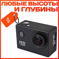 Водонепроникна спортивна екшн камера A7 FullHD з кутом огляду 140 градусів із кріпленням на шолом аквабоксом VBF