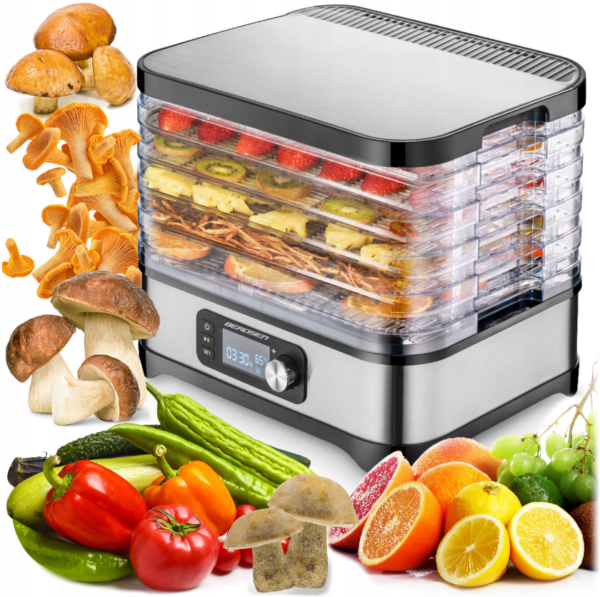 Дегідратор сушка для овочів та фруктів Berdsen BD-690 400 W