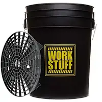 Work Stuff Detailing Bucket Black - Ведро черного цвета для мойки автомобиля, 20л Ведро и сепаратор