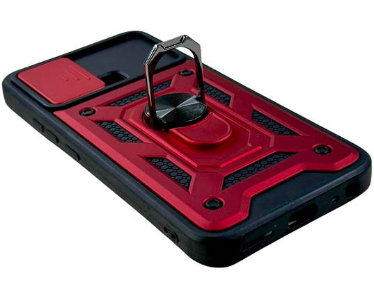 PC + TPU чохол Camshield armor для VIVO Y15 / Y17 / червоний, фото 3