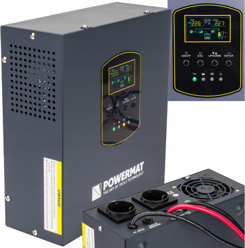 ДБЖ Powermat 800ВА 500Вт чиста синусоїда (Польща)