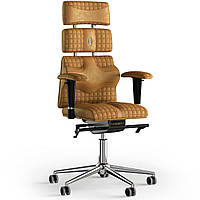 Кресло KULIK SYSTEM PYRAMID Антара с подголовником со строчкой Медовый (9-901-WS-MC-0310) GG, код: 1669073