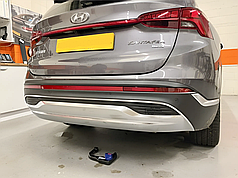 Фаркоп Hyundai Santa Fe IV 2020-2023 (Хендай Санта Фе 4) швидкознімний на ключах