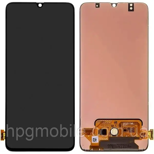 Дисплей для Samsung SM A705/A70 2019 (OLED) модуль (екран, сенсор) Чорний, фото 1
