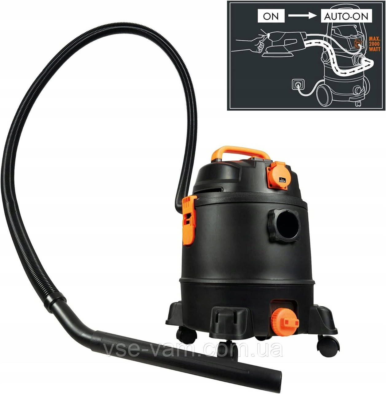 Пилосос безмішковий, мішковий deltafox Grizzly  dc-wde 1420 sp, фото 1