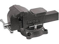 Тиски слесарные поворотные с наковальней YATO YT-6504, b= 200 мм, m=21кг