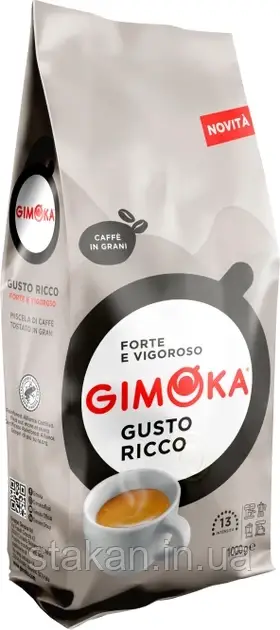 Кава в зернах Gimoka Gusto Ricco Bianco 1 кг (10/90)