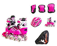 Набор роликовые коньки Scale Sport 34-37 Pink DH, код: 1324038