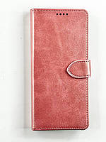 Кожаный чехол книжка Retro на ZTE Blade V50 Vita розовый